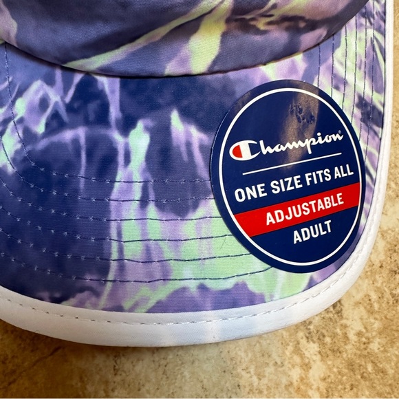 🆕Champion Tie -Dyed Adjustable Baseball Hat Adult Size OS - Picture 4 of 9